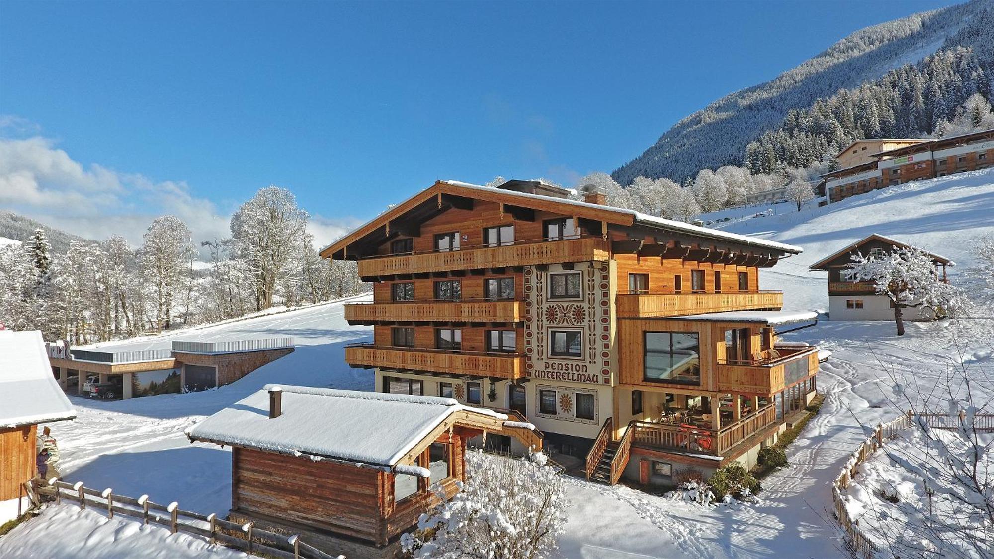 Ski in Ski out Hotel Unterellmau Saalbach-Hinterglemm Eksteriør bilde